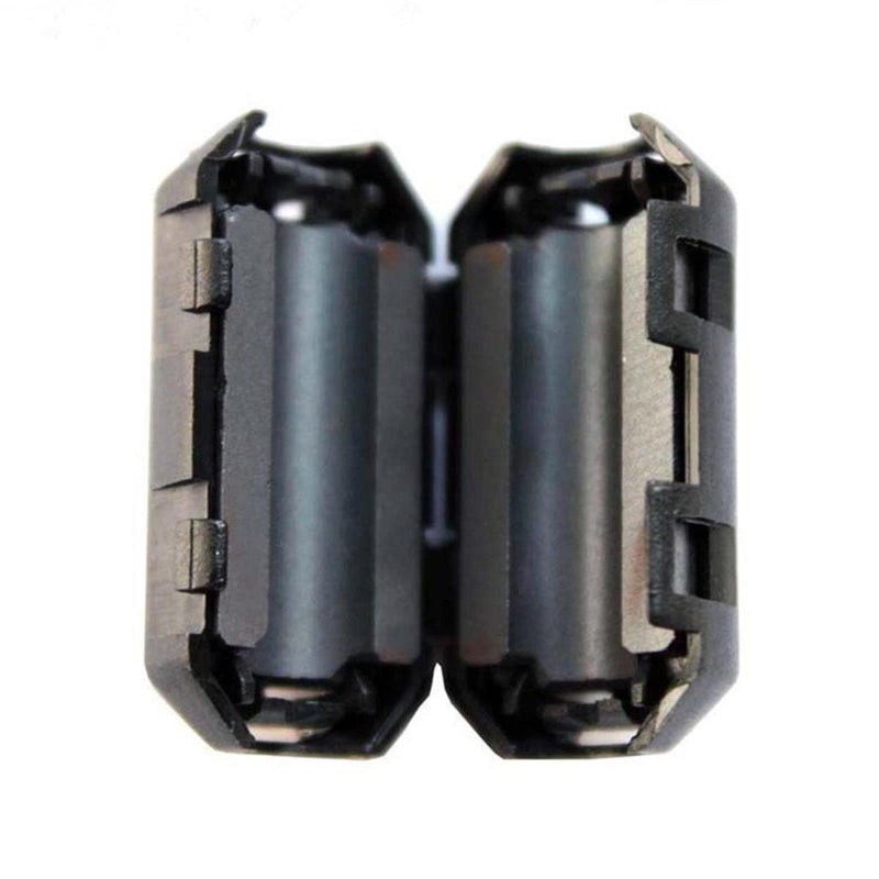 Hondark 20pcs Inner 7mm 0.28inch Filter Ferrite Bead Ferrite Clamps Chokes Ferrite Snap Ferrite Core Ferrite Clips Black - Image 2